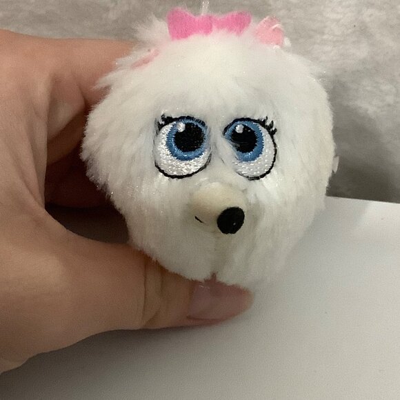 The Secret Life Of Pets Gidget White Pomeranian Plush McDonalds 2016 Toy 3.5" - Picture 3 of 6